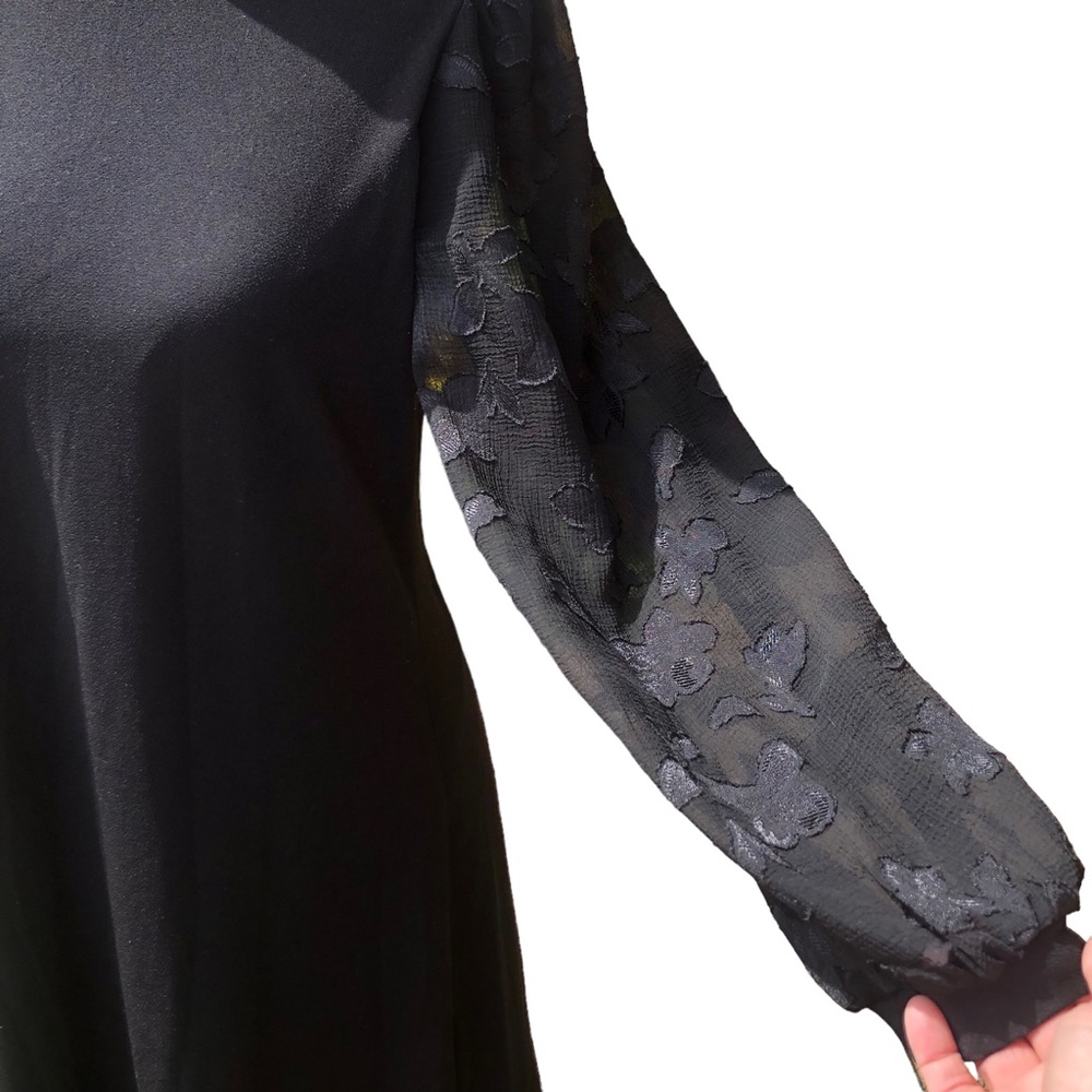 CeCe Mixed Media Little Black Dress size Small - Picture 5 of 14